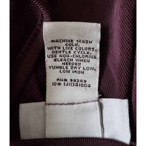 Catherine's Woman Size 4X Dark Purple Slinky Stretch Cardigan Pintuck Open Front - Picture 6 of 6